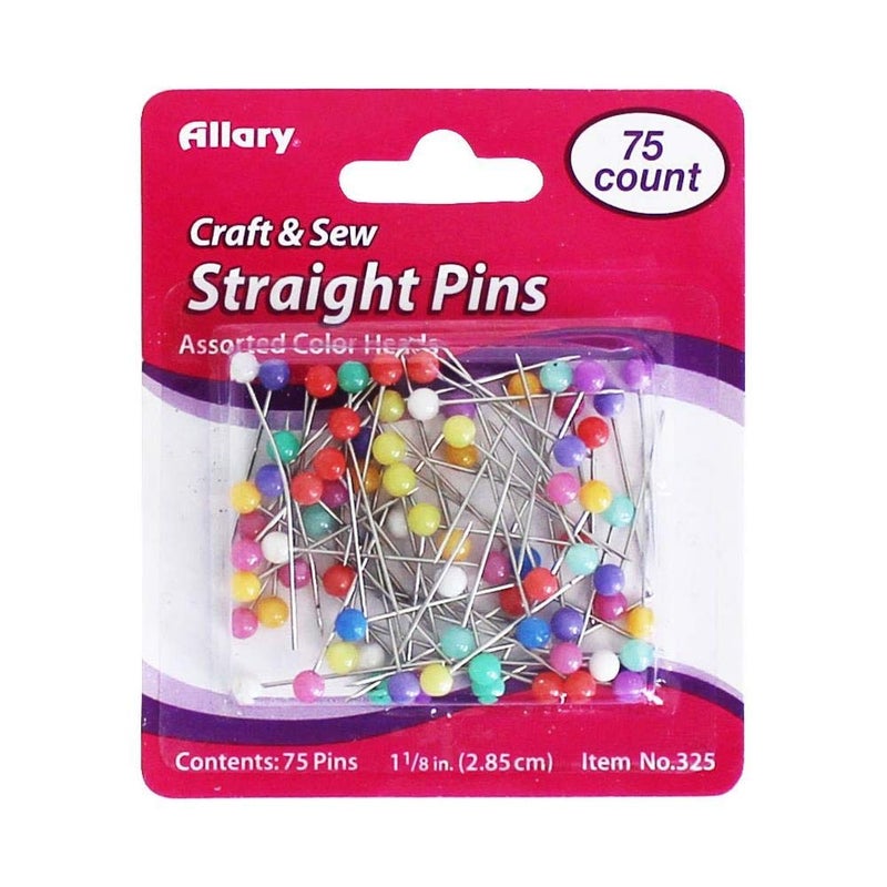 Allary Straight Pins 75/Pkg - Size 17